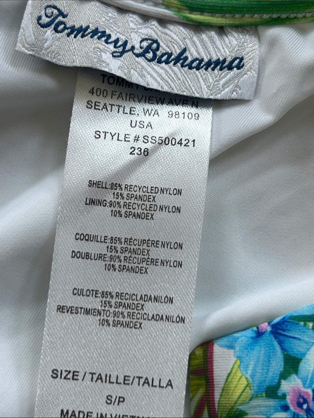 Tommy Bahama Orchid Garden Romper Dress Sz S w MEASUREMENTS w Shorts - Picture 3 of 15